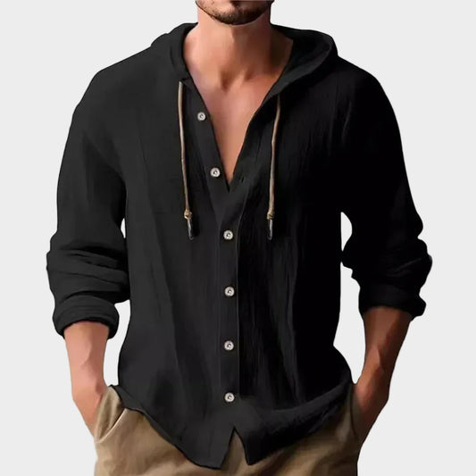 Hooded Cardigan Shirts