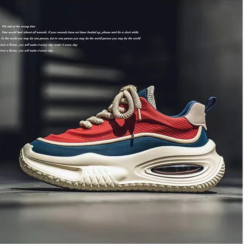 Fashion Men's Casual Shoes 2024 New Men's Sneakers Hot Sell Shock-absorbing Soft-soled Men's Platform Shoes Tenis Masculino