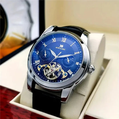 This Is a Fashionable and Good-Looking Men's Watch. It Has a Real High-End Automatic Mechanical Sports Function and Hollow Design. It Is Suitable for Business and Casual Wear This Best-Selling Watch Is a Best Gift for Your Bo